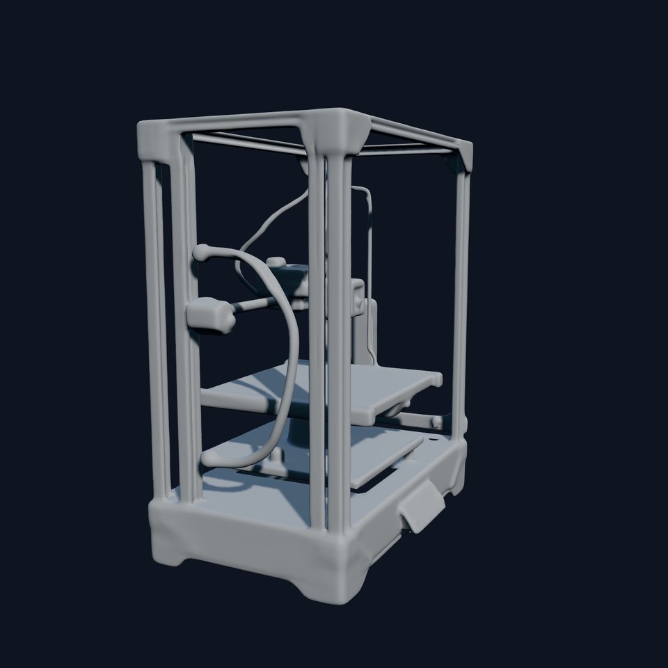 D Printer Model Pack  High Fidelity Design for Realistic Rendering